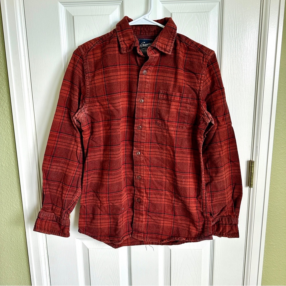 Red Plaid Flannel Shirt